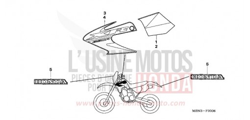 RAYURE (XR650R6) XR650R6 de 2006